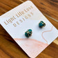 Wire Wrapped Turquoise Studs